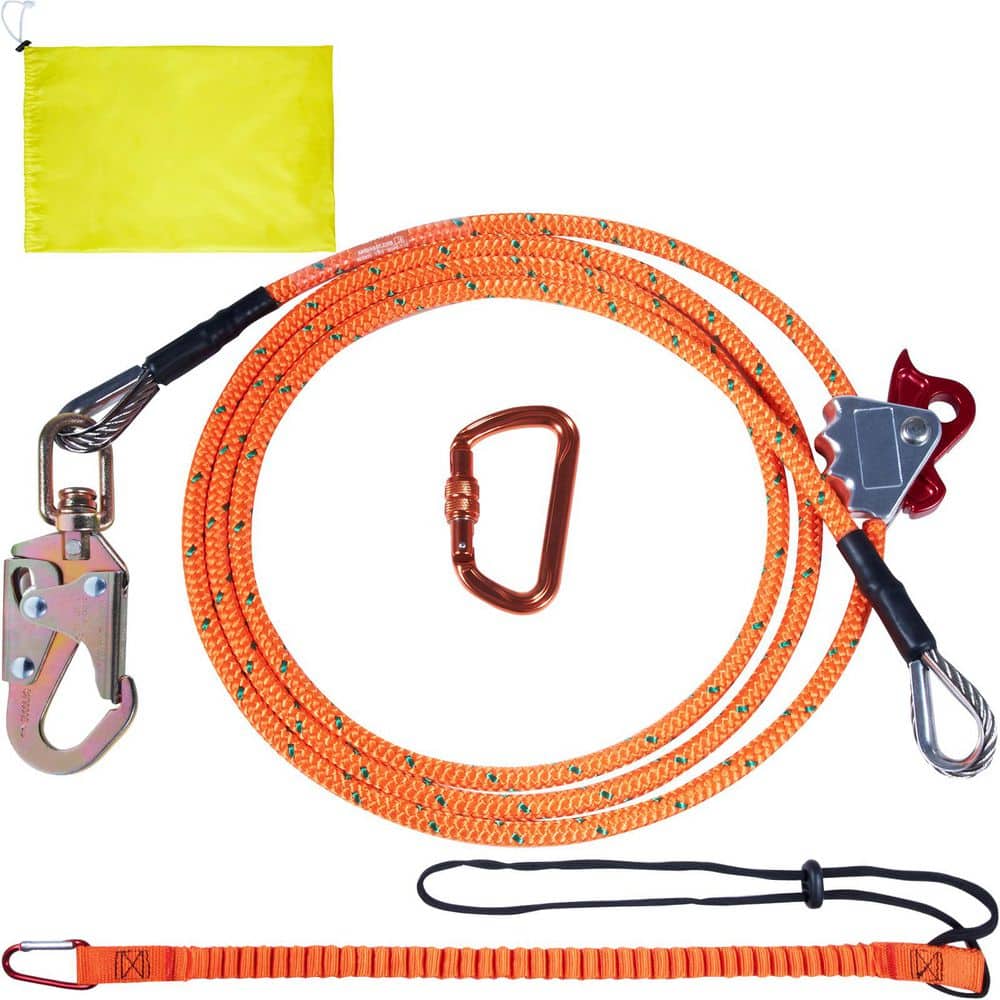 Steel Core flipline 1/2 in. x 12 ft. Arborist Flipline Flip Line for Tree Climbing with Alloy Steel Snap Hook price history on PriceWatchPro