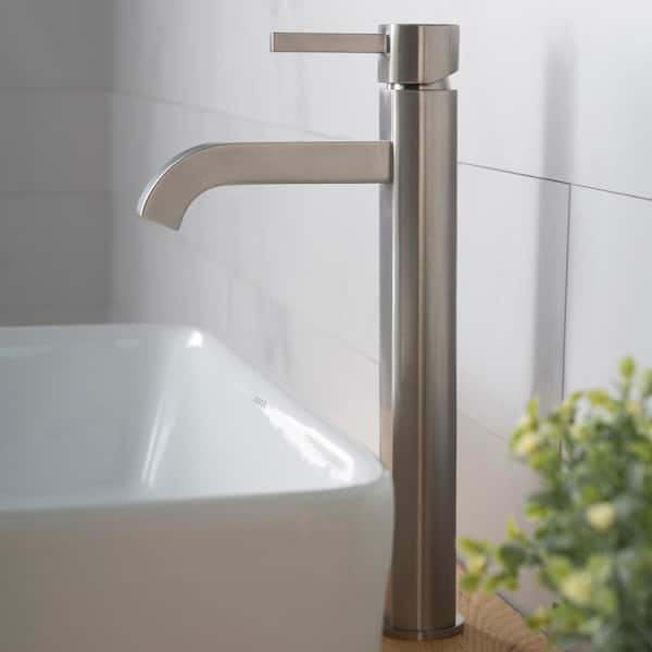 KRAUS Ramus Single Hole Single-Handle Vessel Bathroom Faucet in