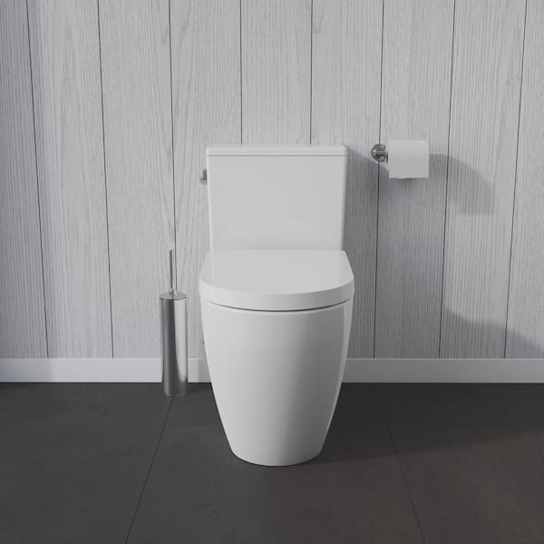 Duravit Toilet Seat Me By Starck (compact), Soft Close Toilet Seat, Urea Thermoset Toilet Lid, Toilet Cover With Stainless Steel Hinges, Shortened Version (Compact), White Satin Matt - View #12