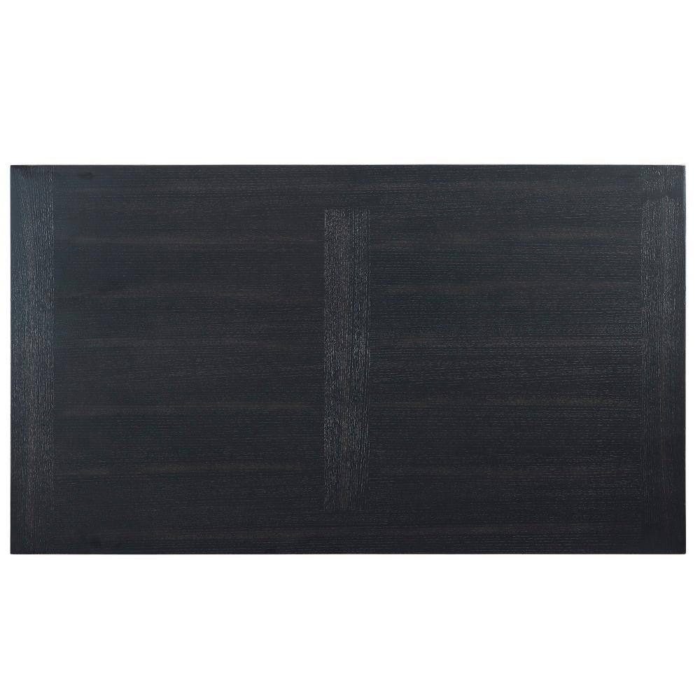 Harris Transitional Black Wood Rectangular Cocktail Table