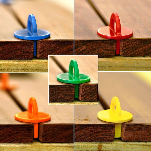 DeckWise WiseGuides 1/8 in., 5/32 in., 13/64 in., 1/4 in., 5/16 in. Assorted Gap Deck Board Spacer Pack for Hidden Deck Fasteners