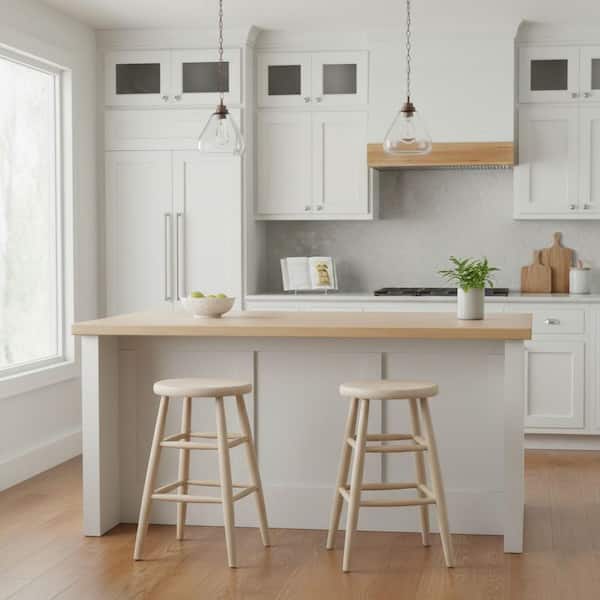 24 in. Unfinished Wood Bar Stool