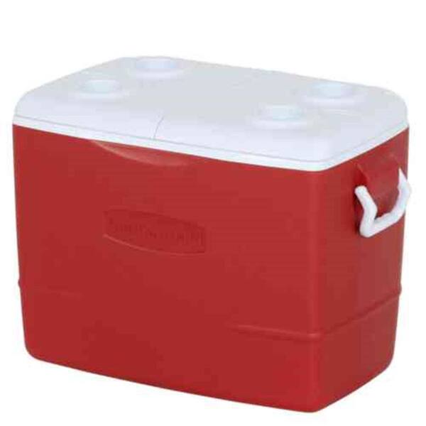 Insulated Modern Red Cooler Rubbermaid 50 Qt 