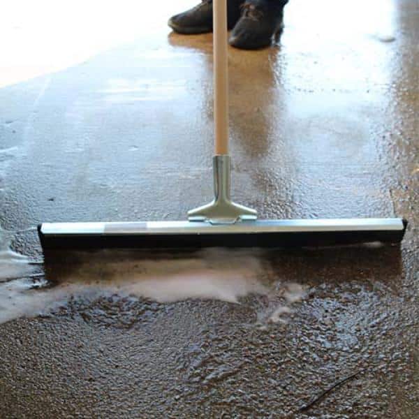 Ettore 24" Steel and Rubber Industrial Floor Squeegee
