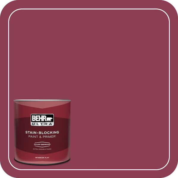 BEHR ULTRA 1 qt. #T15-1 Liaison Extra Durable Flat Interior Paint & Primer