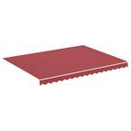 13.1 ft. x 9.8 ft. Outdoor Replacement Fabric for Awning, Burgundy Red