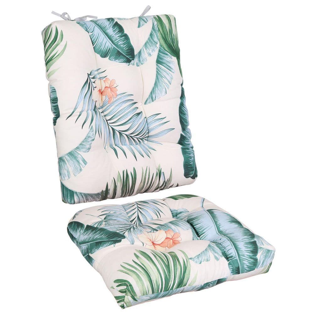 18 in. x 22in. Waterproof Rocking Chair Cushion Upper And Lower Back And Seat Sets with Non-Slip Ties Oxford Cloth price history on PriceWatchPro