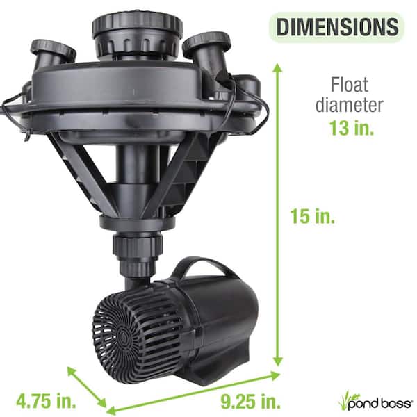 1/4 HP Floating Fountain with Lights
