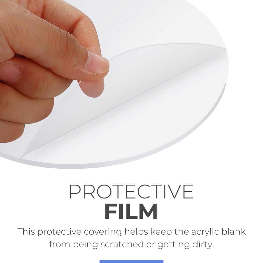 36 Inch Clear Round Acrylic Plexiglass Sheet 1/2 Inch Thick