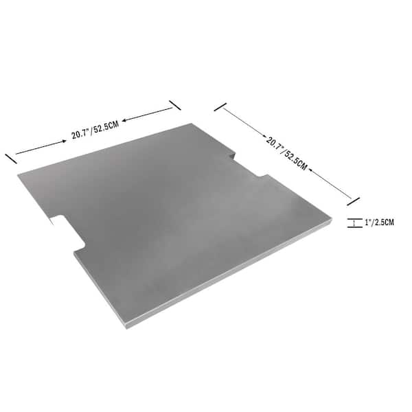 Square 304 Stainless Steel Lid, Square Metal Fire Pit Lid