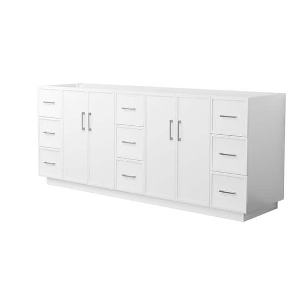 Elan TK 83 in. Bath Vanity Cabinet without Top in White Assembled