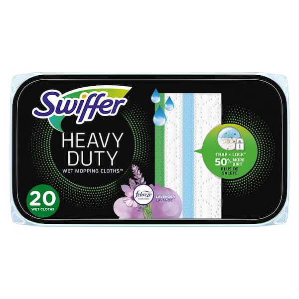 Swiffer Sweeper Wet Heavy Duty Lavender and Vanilla Scent Refills (20-Count)
