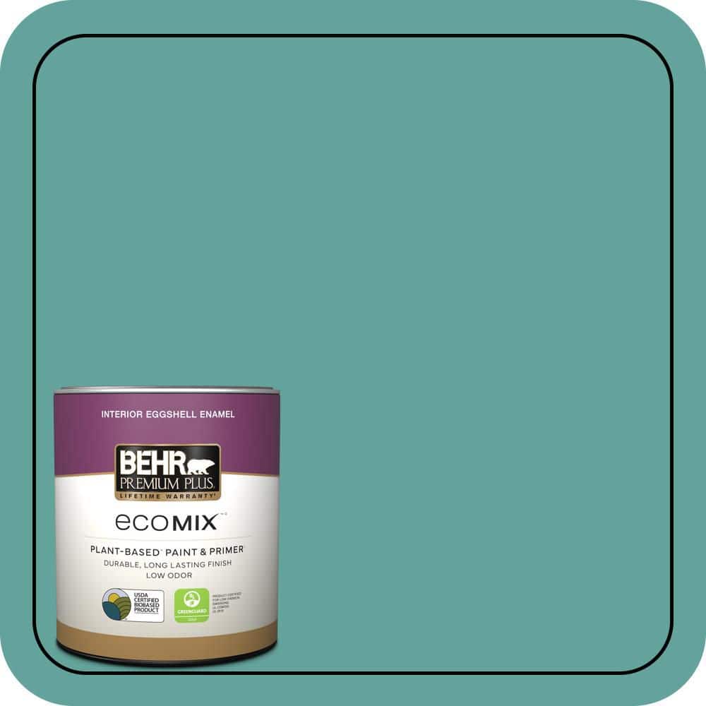 1 qt. #M450-5 Aqua Rapids Eggshell Enamel EcoMix Plant-Based Interior Paint & Primer price history on PriceWatchPro
