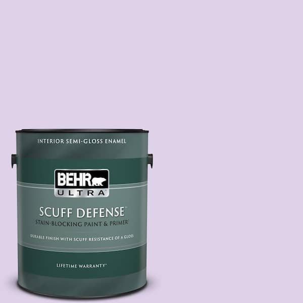 BEHR ULTRA 1 gal. #P570-1 Teary Eyed Extra Durable Semi-Gloss Enamel Interior Paint & Primer