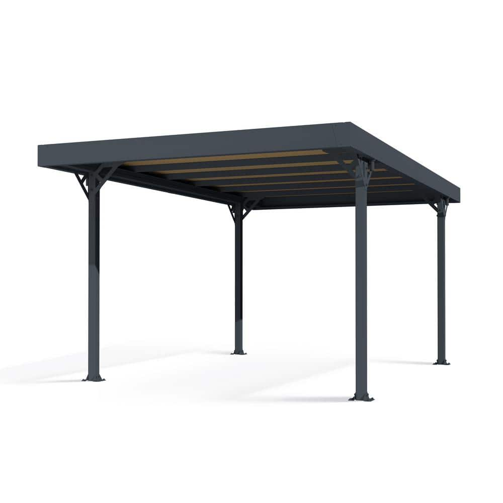 CANOPIA By PALRAM Palma 10 Ft. X 17 Ft. Gray/Bronze Carport 704704 ...