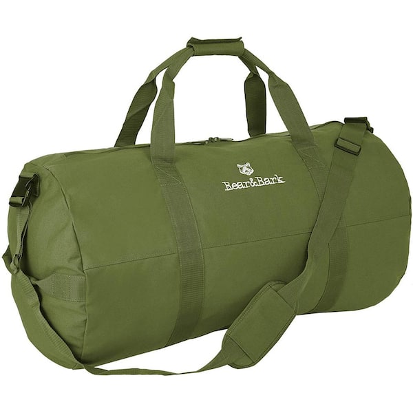 Unbranded Standard Travel Military Style Canvas Duffel Bag, 32 x 18 Inch, Green