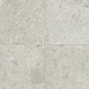 Frammenta Square 24 in. x 24 in. White Porcelain Floor Tile (15.72 sq. ft./Case)