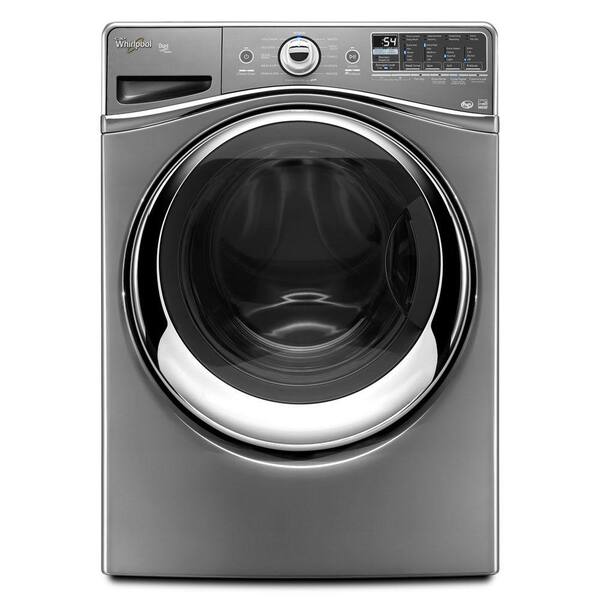 Whirlpool Duet 4.3 cu. ft. High-Efficiency Front Load Washer with Steam in Chrome Shadow, ENERGY STAR-DISCONTINUED