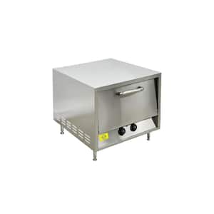 23 in. Commercial NSF 2850W Pizza Oven Double Deck Bakery Fire Stone EO18P Stainless Steel