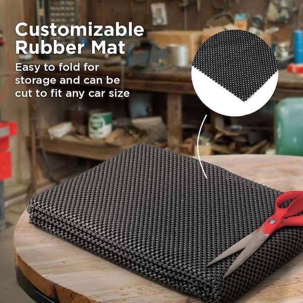 Mockins 40 in. x 60 in. Protective Black Car Roof Mat with Strong Grip and Extra Cushioning