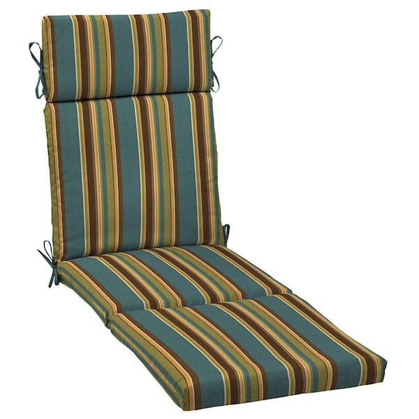 Arden Lakeside Stripe Outdoor Chaise Lounge Cushion