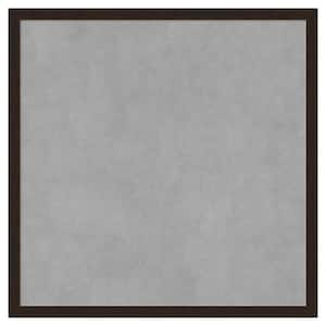 Carlisle Espresso Narrow 21 in. x 21 in. Framed Magnetic Board