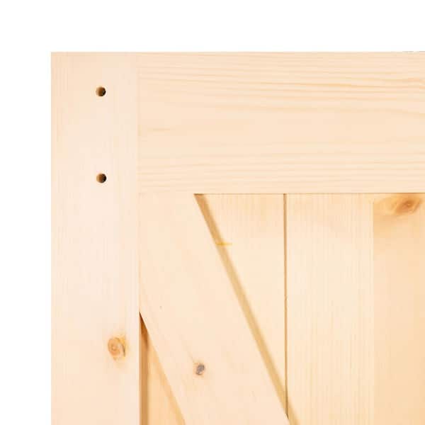 30 in. x 83.5 in K-Rail Unfinished Solid Core Pine Barn Door Slab 30 in. x 83.5 in K-Rail Unfinished Solid Core Pine Barn Door Slab