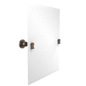 Washington Square Collection 21 in. x 26 in. Rectangular Single Tilt Mirror with Beveled Edge in Venetian Bronze