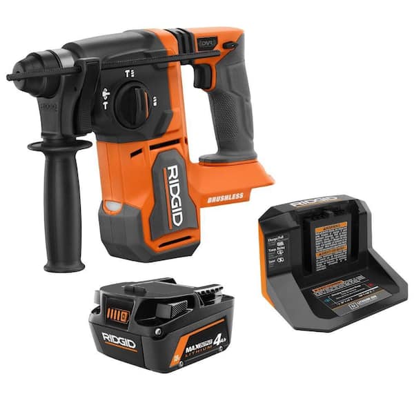 18V Brushless 1 in. SDS-Plus Rotary Hammer Kit with (1) 4.0Ah Battery and charger