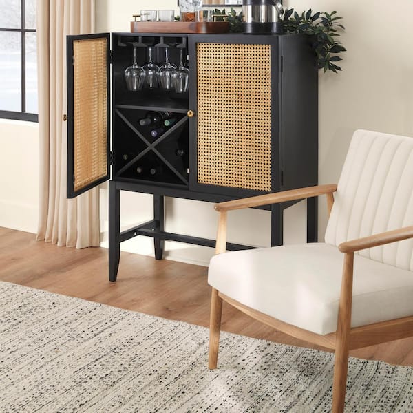Rattan liquor cabinet sales