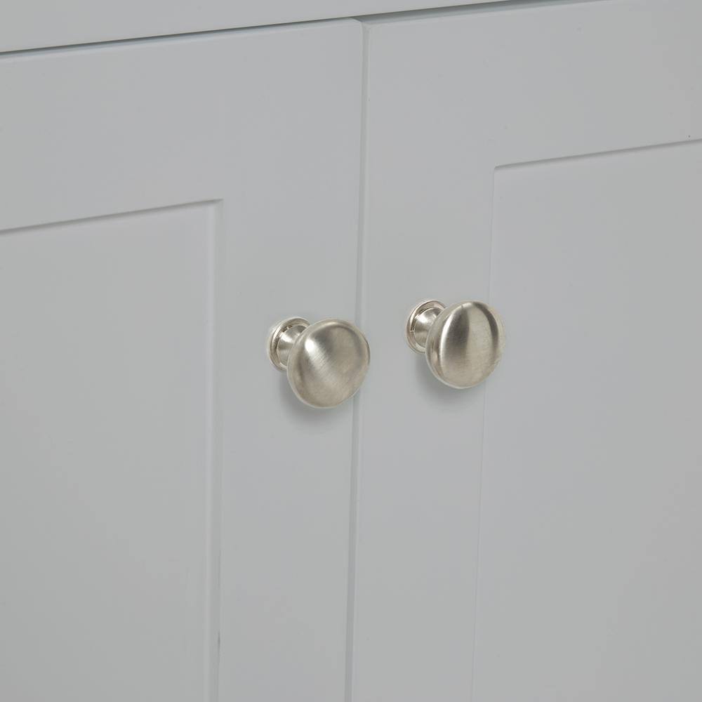 Hamlet 48" Gray Single Freestanding Vanity Cabinet with Nickel Hardware