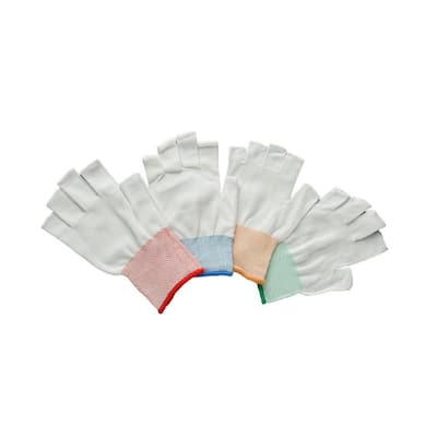 Small Half Finger Nylon Work Gloves (300-Pack)