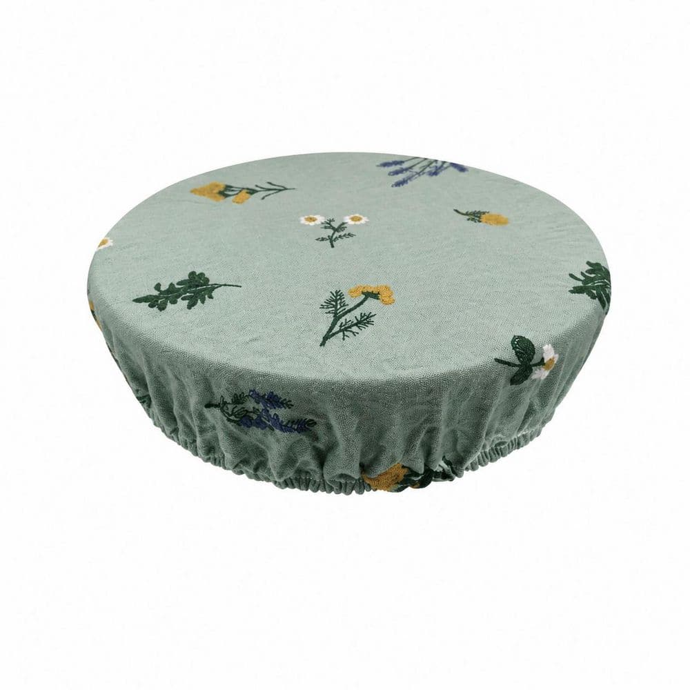 Sage Green Viscose Linen Kitchen Bowl Covers Set with Elastic Breathable Reusable Food Lids for Proofing, Set of 4 price history on PriceWatchPro