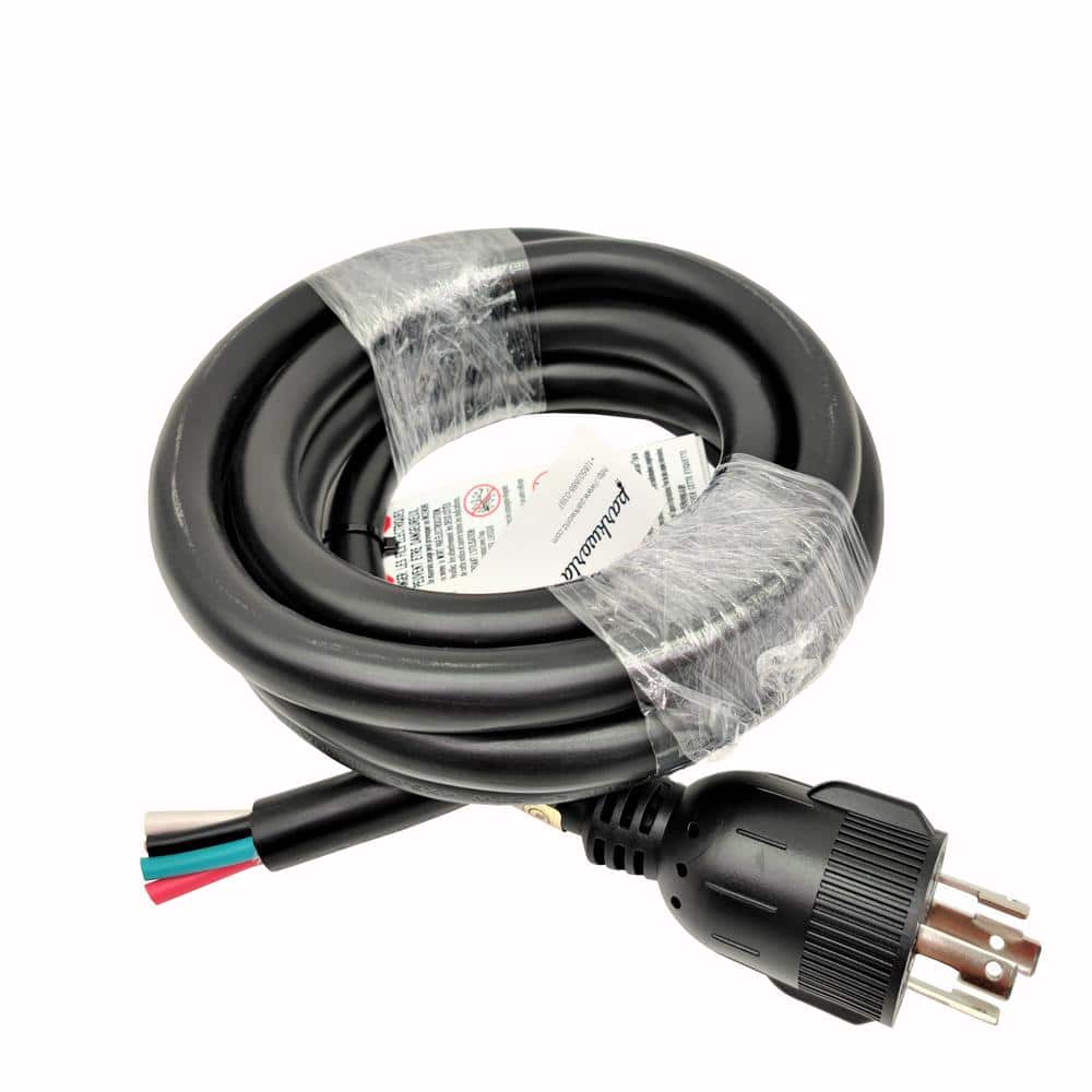 parkworld 4 ft. 10/4 30 Amp, Black 125Volt/250Volt Twist Lock NEMA