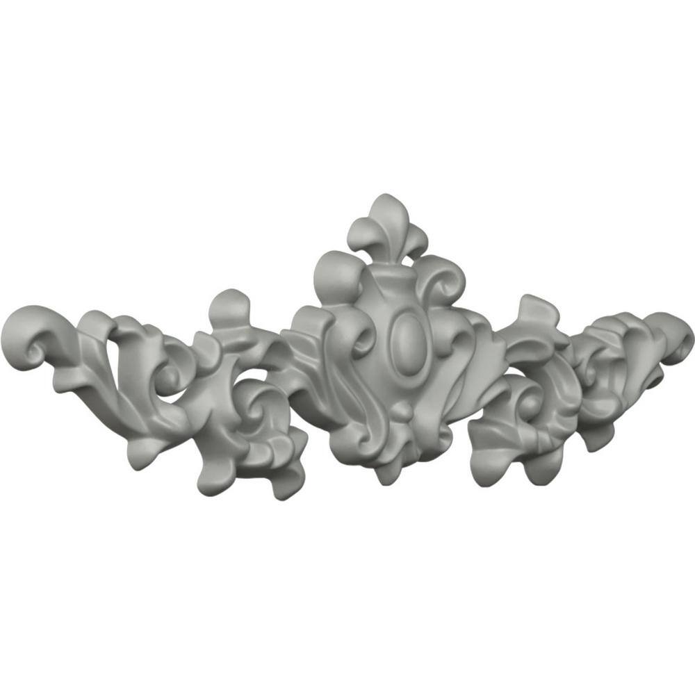Marcella Small Leaf Scrolls Faux Finish Crown Onlay