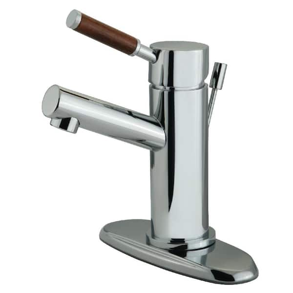 Kingston Brass Wellington Single Hole Single-Handle Bathroom Faucet in Chrome