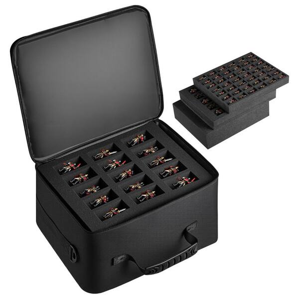 Miniature Storage Carrying Figure Bag, Transport Bag with Shoulder Strap, Fits 1:500-1:750 Scale Models, 7 Gal.