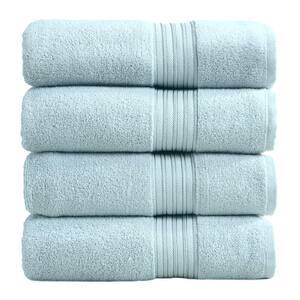 FRESHFOLDS Gray Solid 100% Cotton Bath Towel (Set of 4) EC100067 - The ...