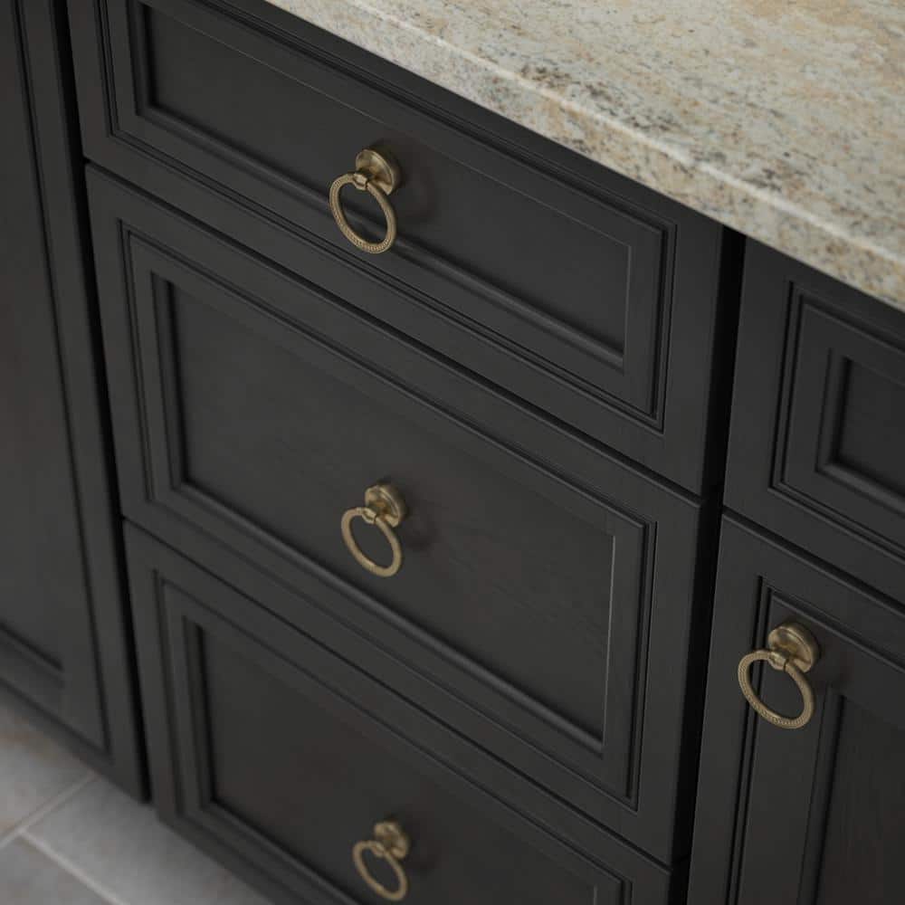 Champagne Bronze 1.75" Beaded Ring Cabinet Pull