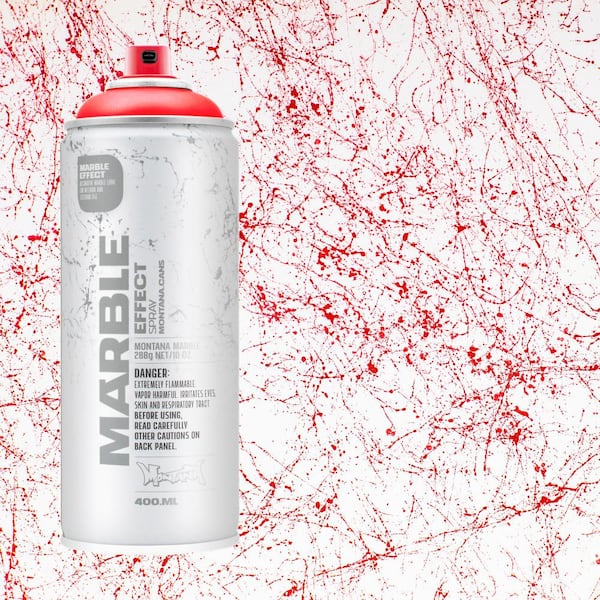 MONTANA 10 oz. MARBLE EFFECT Spray Paint, Red 087093 - The Home Depot