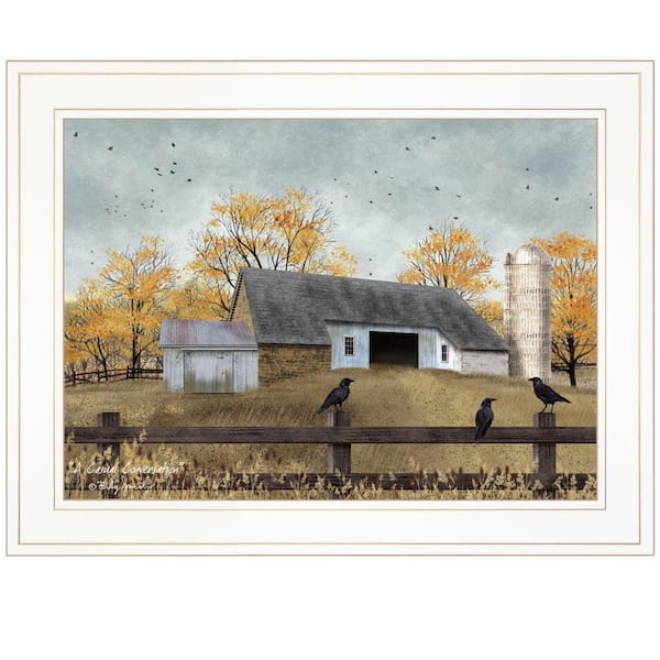 HomeRoots Charlie A Casual Conversation 1-Piece Framed Wall Art 15 in. x 19 in.