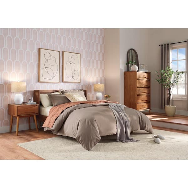 The Company Store Company Cotton Percale Mocha Solid Queen The Company Store Company Cotton Percale Mocha Solid Queen