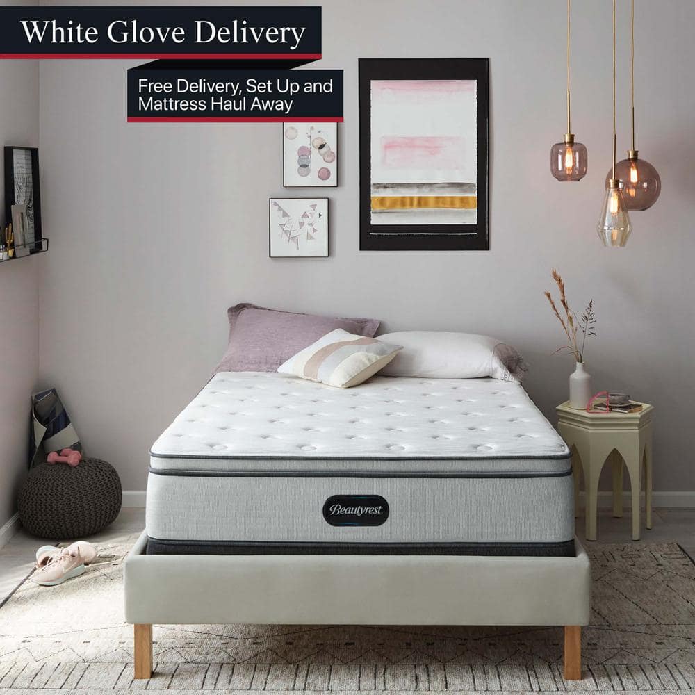 Beautyrest BR800 Twin XL Plush Innerspring 13.75 in. Mattress Set with