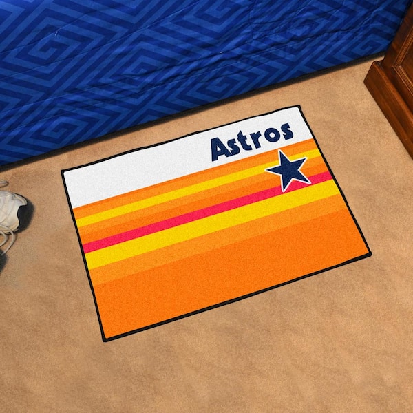 Houston Astros Orange 1 ft. 7 in. x 2 ft. 6 in. Starter Area Rug