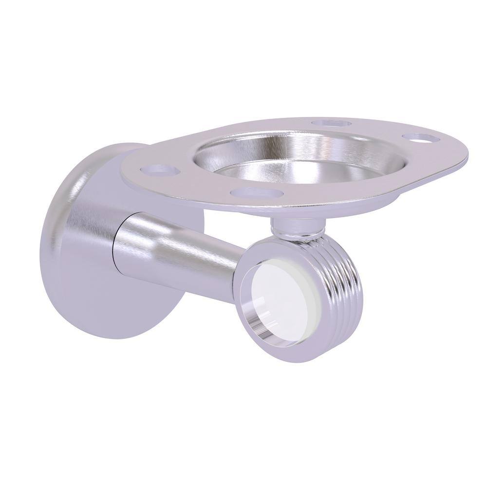 Clearview Tumbler and Toothbrush Holder with Groovy Accents in Satin Chrome price history on PriceWatchPro