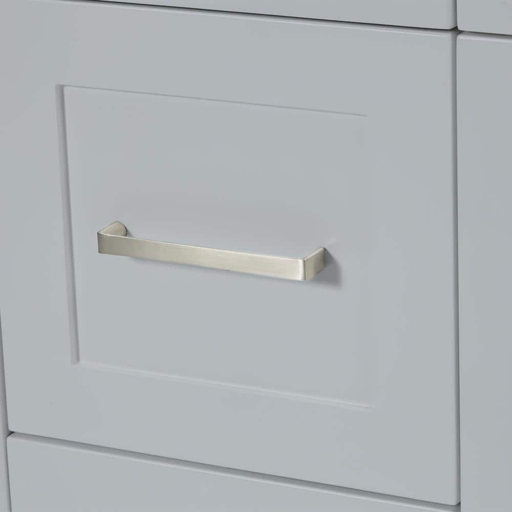 Hamlet 72" Gray Double Freestanding Vanity Cabinet