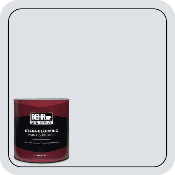 BEHR ULTRA 1 qt. #ECC-32-2 Beach Wind Flat Exterior Paint & Primer
