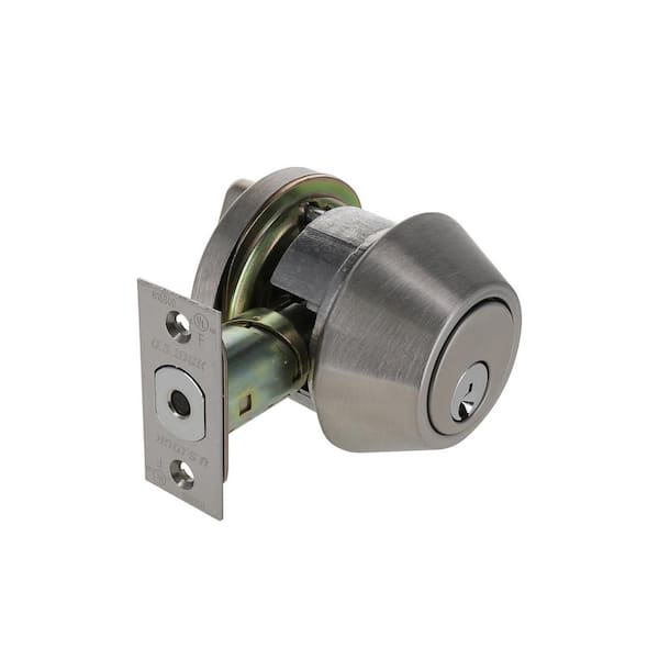 US Lock 1600 Grade-2 US32D Brushed Stainless Classroom Single Cylinder Deadbolt