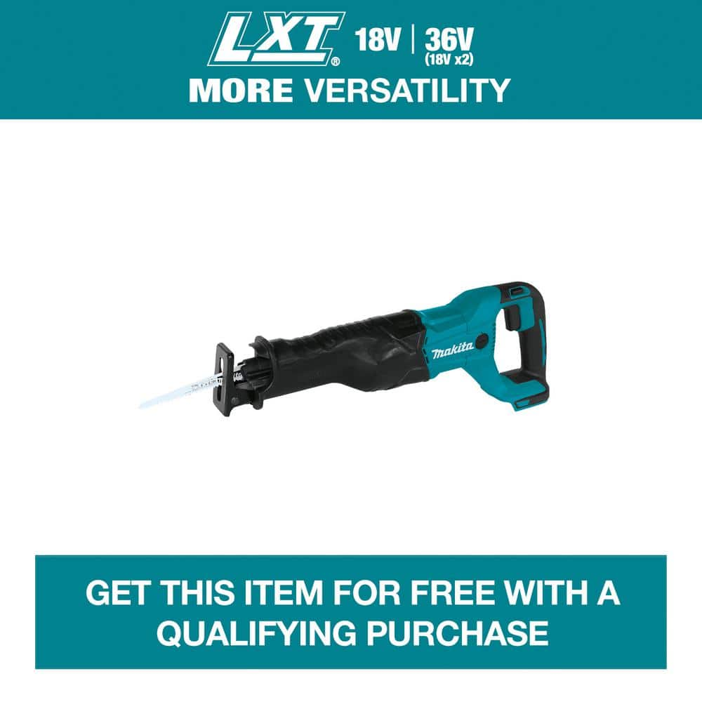 Makita 18V LXT Lithium Ion Cordless Variable Speed Reciprocating Saw Tool Only XRJ04Z The Home Depot