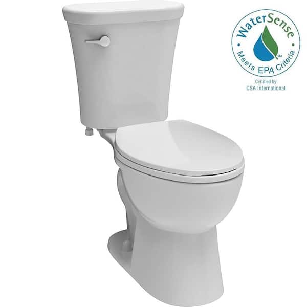 Delta Lilah 2-piece 1.28 GPF Elongated Toilet in White